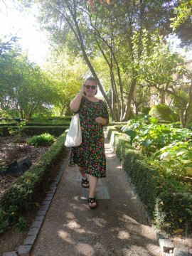 Eva im „Huerto de Calixto y Melibea“, auch genannt als der Park der Verliebten.